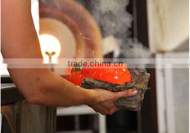 Small garden ornaments wholesale glass fruit for festival show
