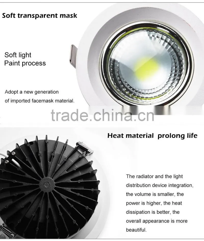 warm white 5w 7w 10w 1 watt recessed led mini downlight
