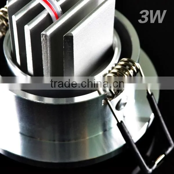 3*1W Aluminum LED Einbauspot quadratisch 3000K
