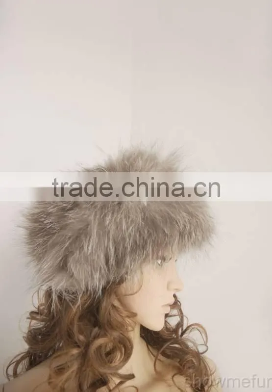 HB1 fashion style fox fur headband