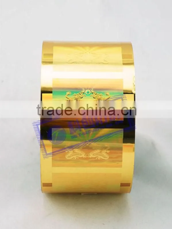 PET material Gold Hot Stamping Film for Textile Clothing T-Shirt with individual design for Wholesale