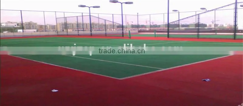 Best quality PE fibrillated 10mm artificial grass for tennis