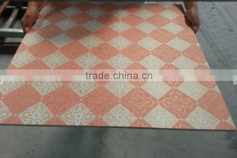 PVC vinyl faced gypsum ceiling tiles 600x600mm