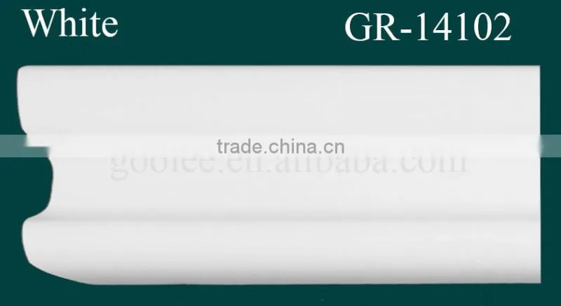 Home Decor Interior Decorating White PU Plastic Molding