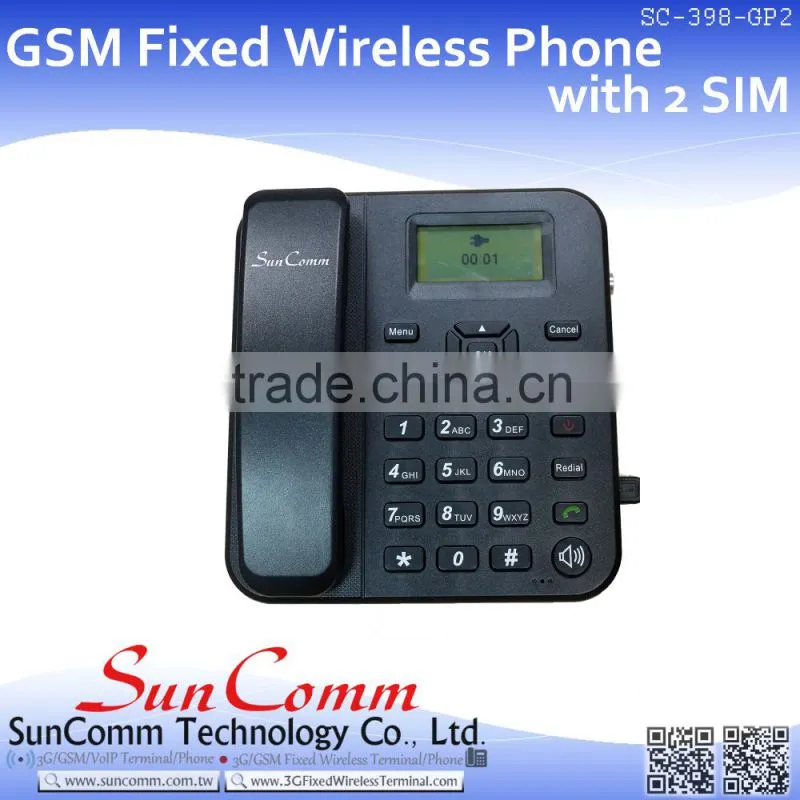 SC-398-GP GSM Fixed Wireless Phone with 1SIM; SC-398- GP2 GSM Fixed Wireless Phone with 2SIM