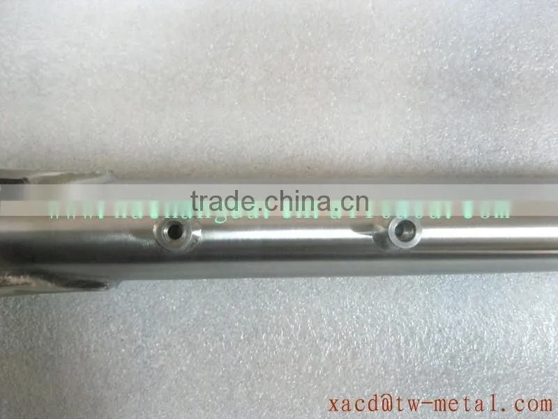 Titanium bike seat post folding bike use seat post with handing brush finished new design bicycle seat post