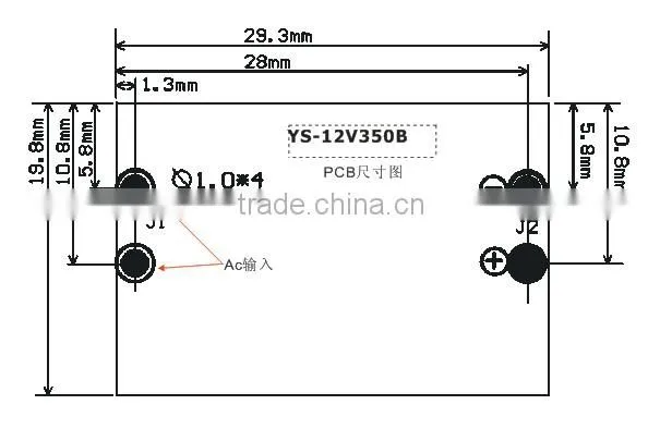 pcb mount ac dc 5v power supply 3.3v LED driver