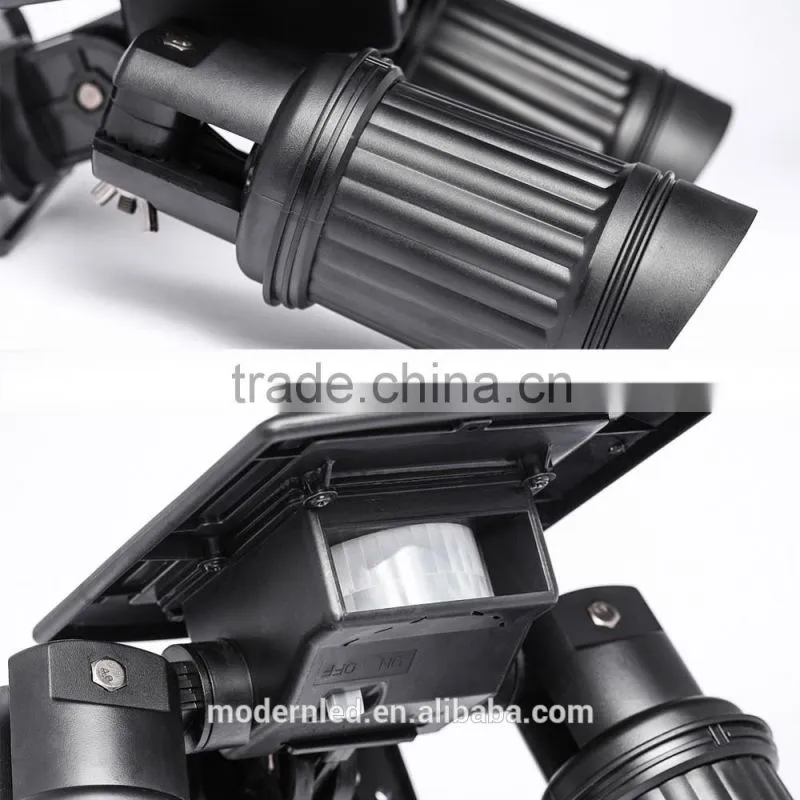 good price double heads sensor up and down solar wall light