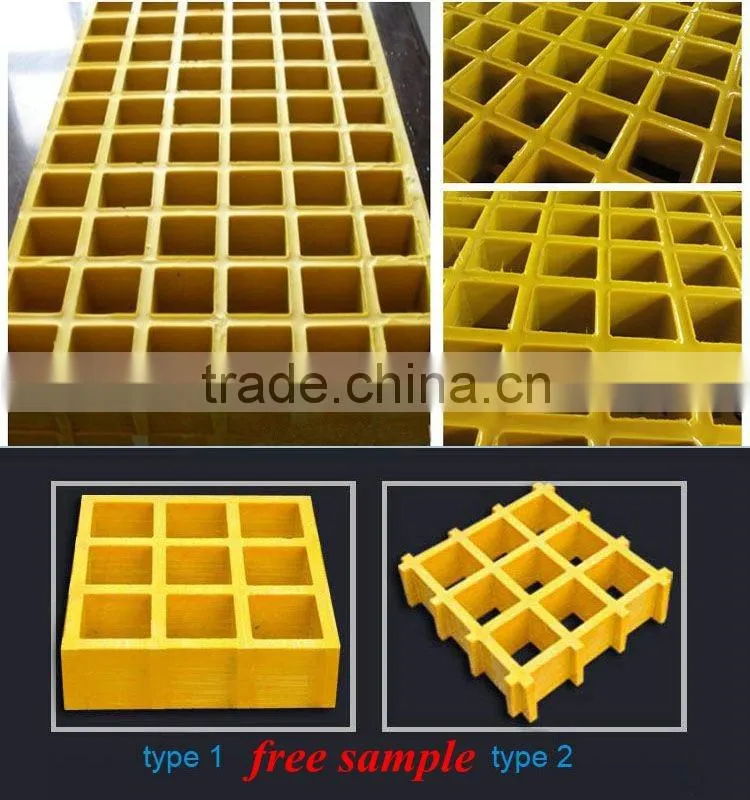 China supplier Molded fiberglass grating frp, sewage grating, floor trap grating