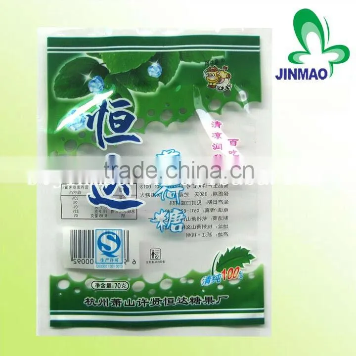 Plastic printing Menthol colorful Candy bag