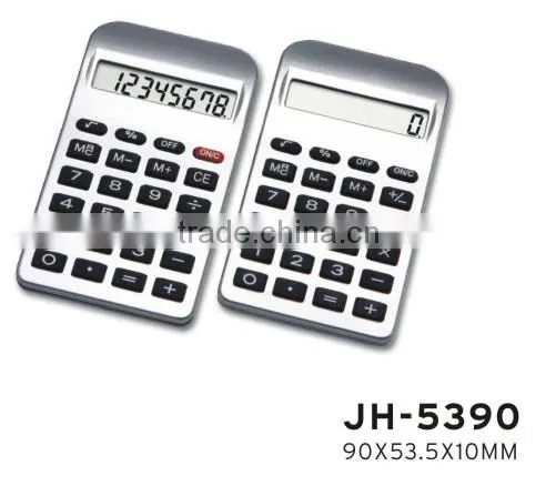 Promotional gifts solar electronic dual power calculator, 8 digit calculator