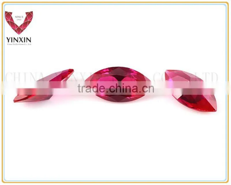#5 Ruby Marquise Shape Loose Synthetic Corundum