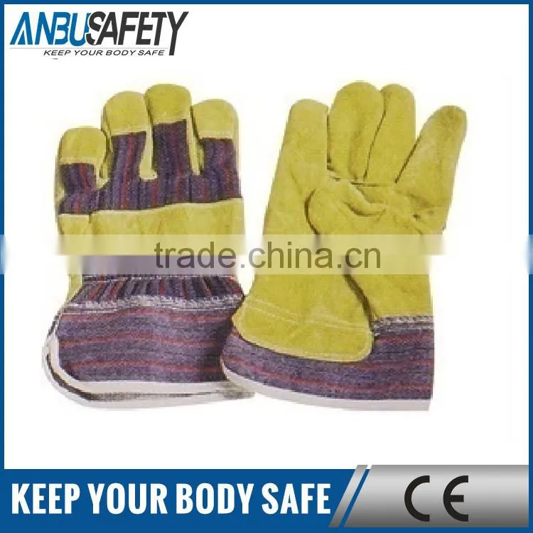 10.5 inches pasted cuff cheap leather gloves