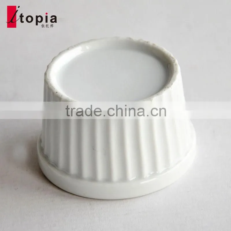 Round white funny ceramic mug cup