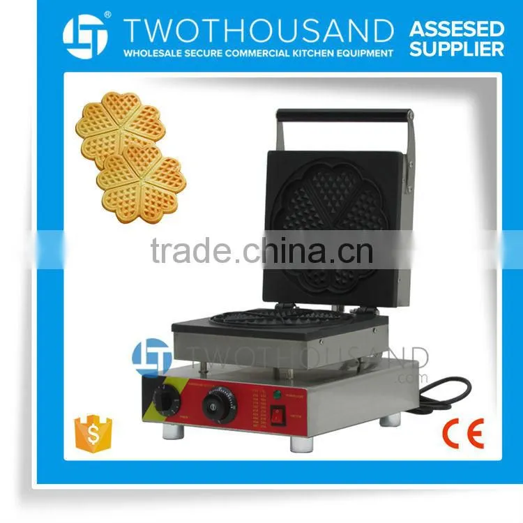 Heart Shape Waffle Machine TT-WE2216 Single Head Stainless Steel Waffle Baker