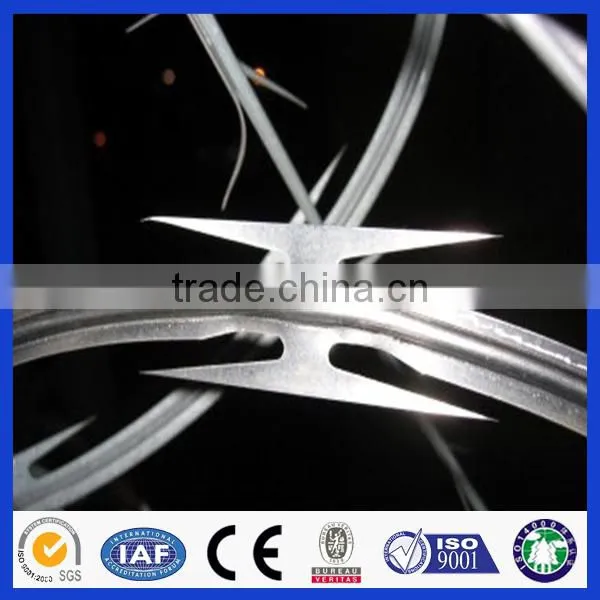 Alibaba china supplier Hot dipped razor barbed wire