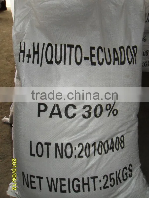 Spay Drying Poly aluminium Chloride/PAC widlely used in water industry