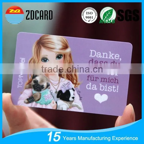 Manufacturer Custom Print Pvc Plastic Member Card