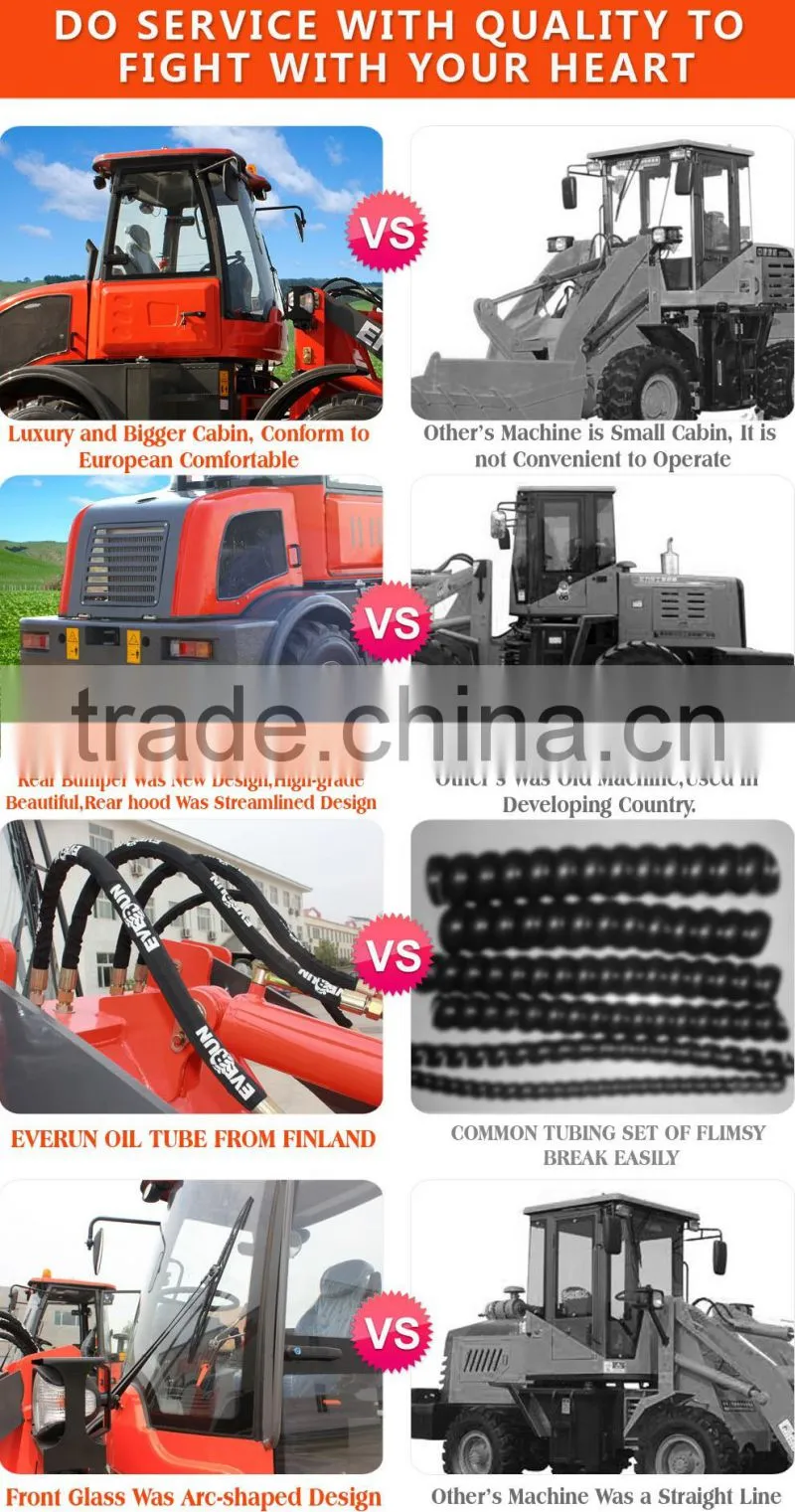 Everun Brand ER16 wheel loader for sale