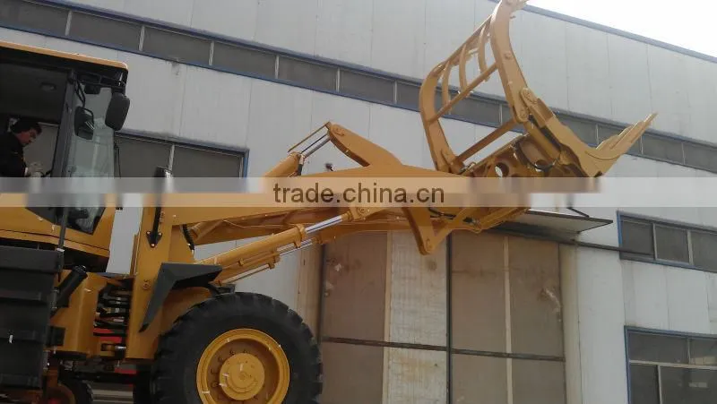 3 ton grass/ timber/log grab front loader (Dumping height: 4400mm)