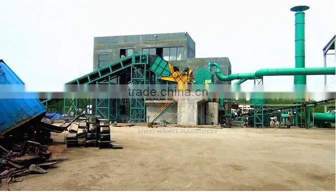 Double shaft metal shredder machine for scrap rubber
