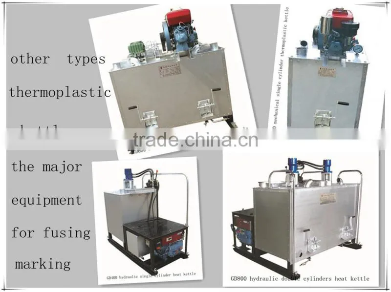 GD400 Hydraulic single cylinder thermoplastic road marking preheater
