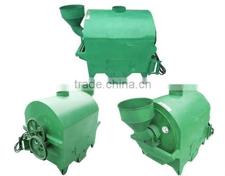 burning firewood rotary drum peanut seeds roaster for pressing vegetable oil