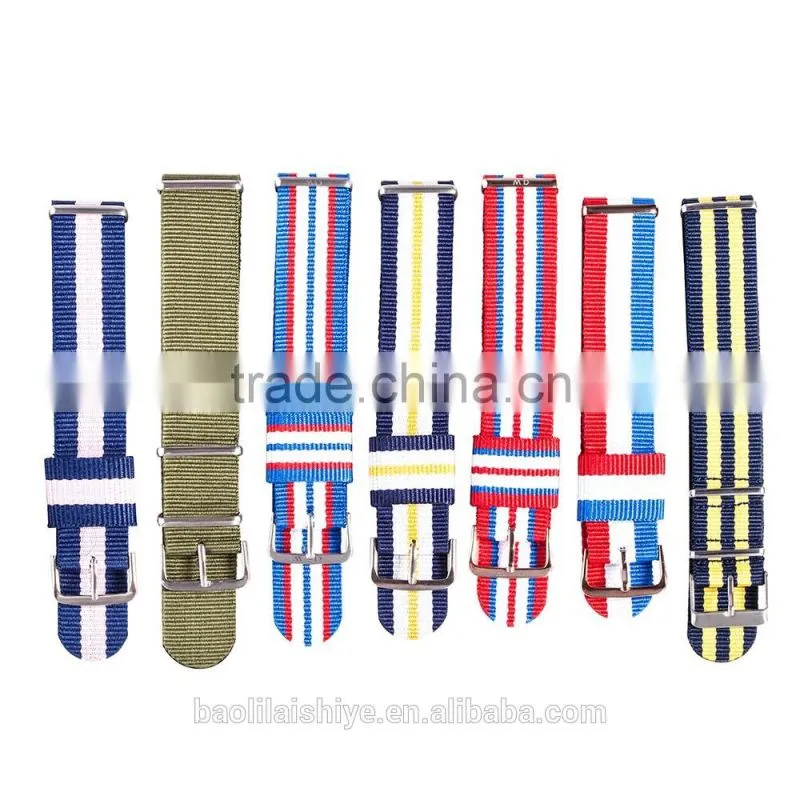 2016 Hotsale fashion 26mm nato strap/nylon watch strap