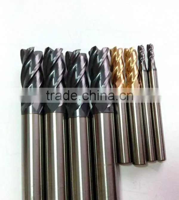 65HRC corner radius end mill tungsten carbide dia12.0 for hard steel