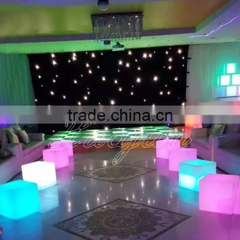 outdoor led stool/ glowing storage container/color chaning outdoor planter/light up cube/ led book shelf