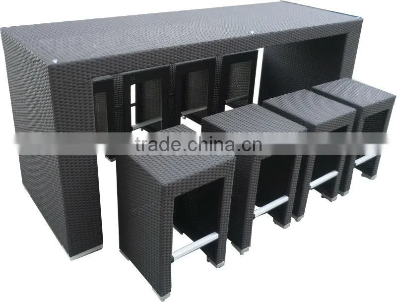 simple leisure bar set 6PCS outdoor bar furniture set