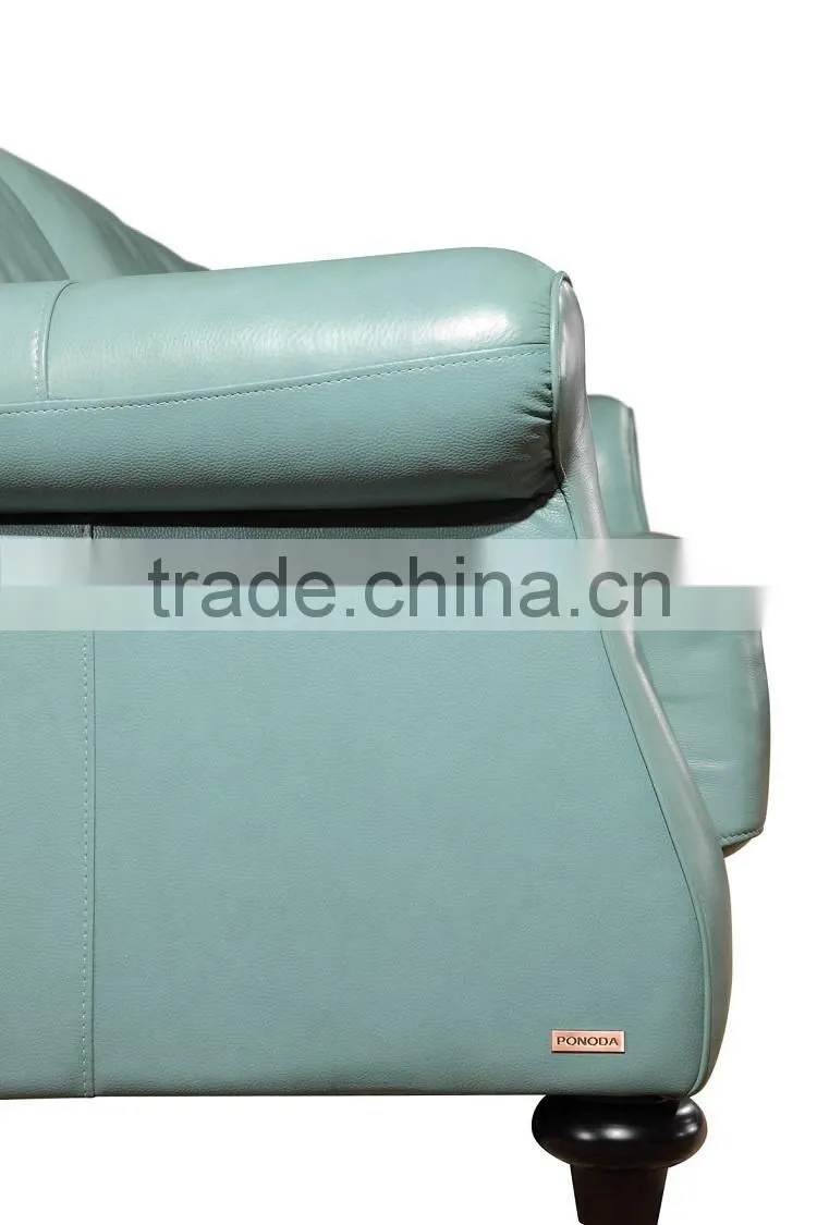 high quality top grain leather 12 3 sectional sofa