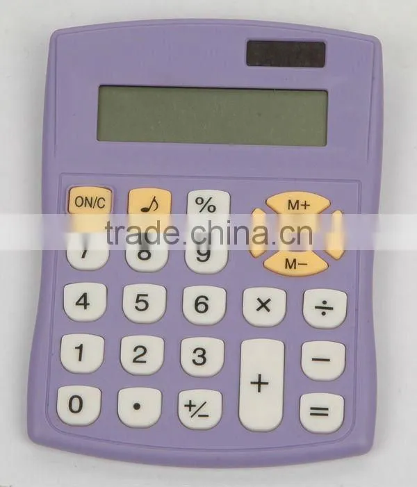 Plastic electronic solar desktop office calculator