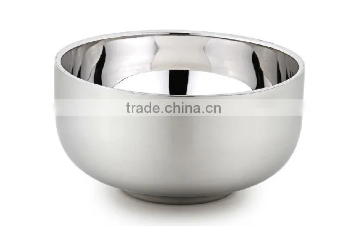stainless steel double-layers Korea-style bowl