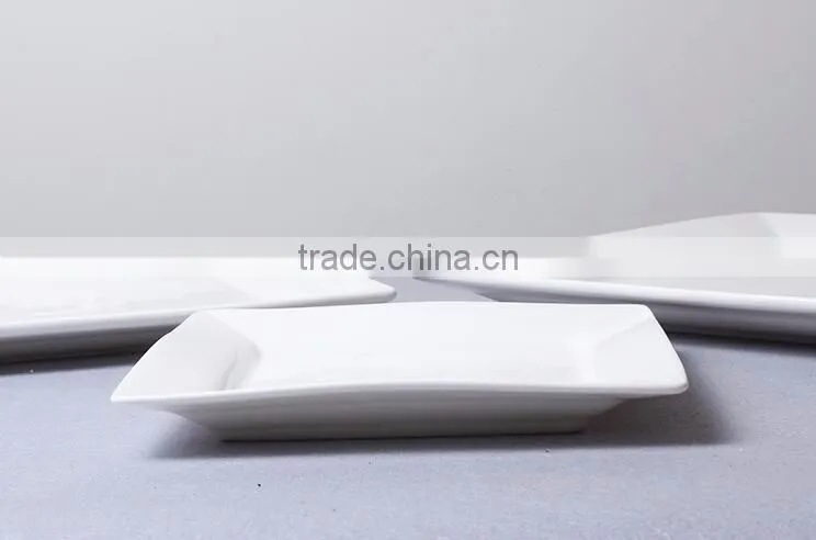 High quality white ceramic personalised plates