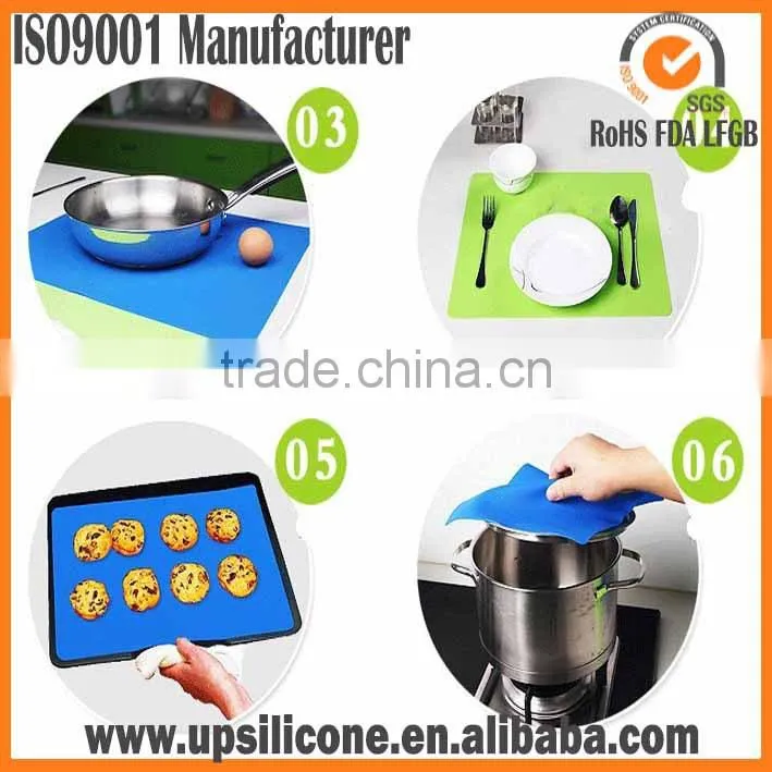silicone table mat plate mat heat resistant silicon placemat