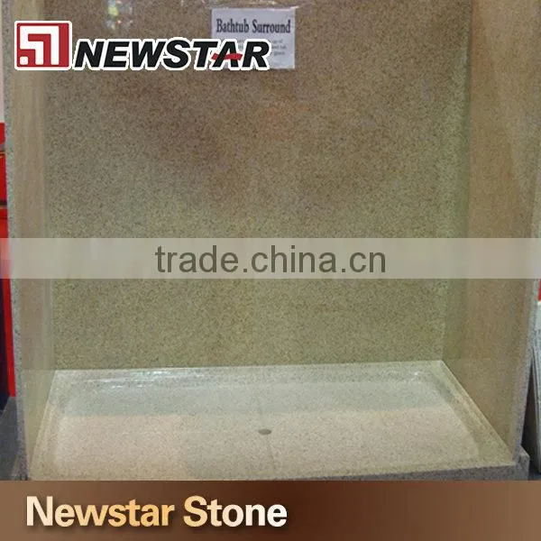 Chinese polished natural granite shower panel granite tub surround