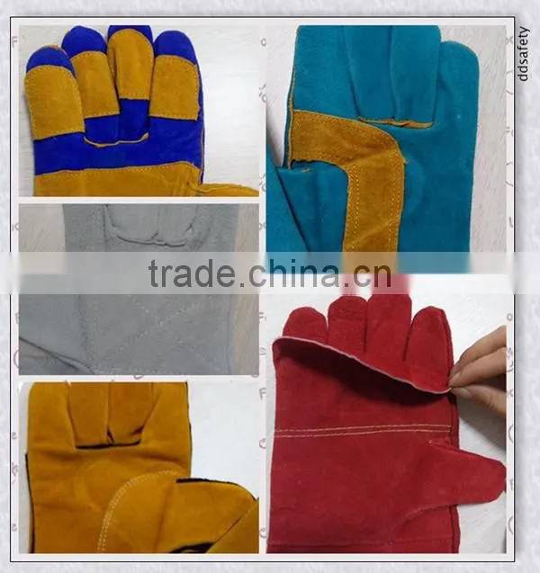 DDSAFETY Cow Split Leather Welder Gloves Cheap Leather Gloves
