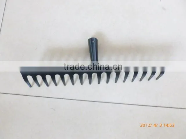 garden tools 12 teeth carbon steel rakes
