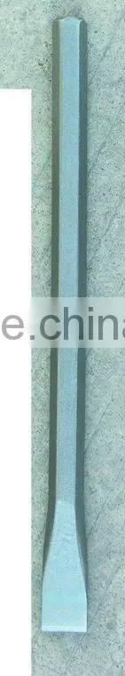 Carbon steel drop forged chisel with rubber handle