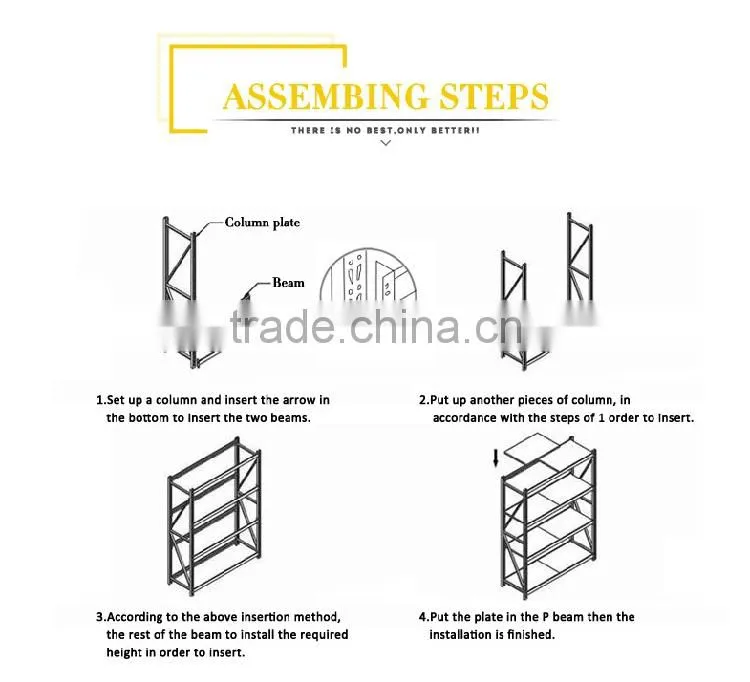 Warehouse space saving rack system