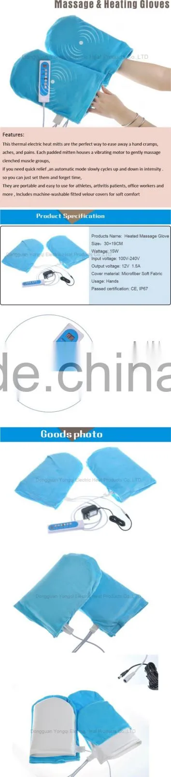 Massage heating Gloves with Intelligent LED Display Controller