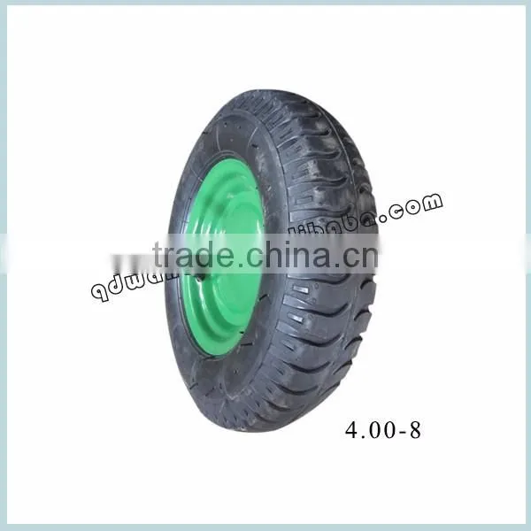 Flat free PU wheel 4.00-8