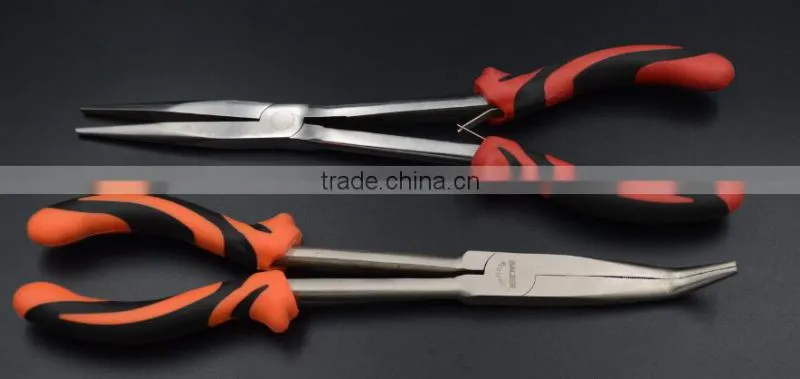 2017 11inch plastic handle long nose fishing plier