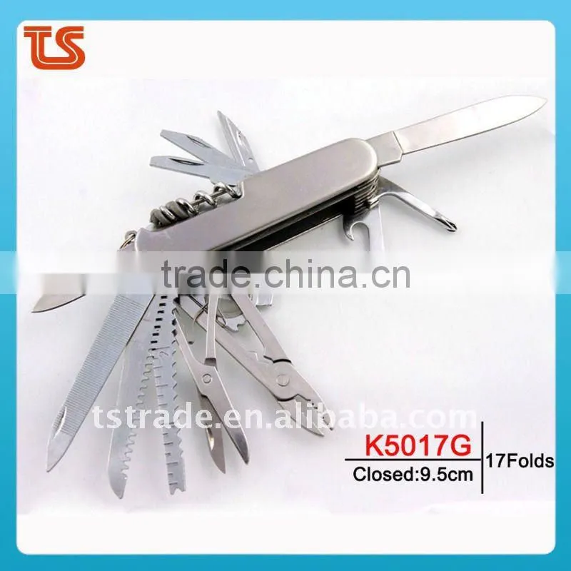 2014 New design multi knife pocket knife multi function LED knife K5017CG1