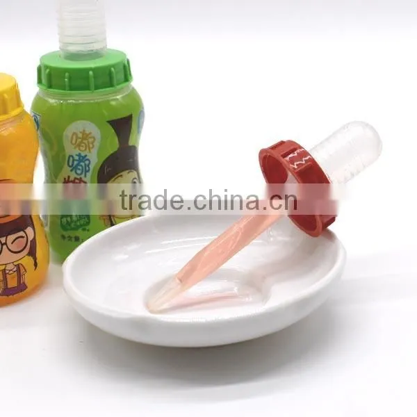 Funny Dropper Shape Bottle Sour Fruit Juice Liquid Candy for Kids