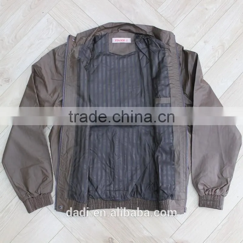 Fashion man zipper studded punk pu leather jacket