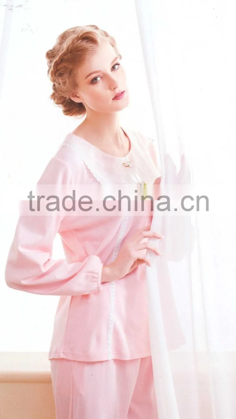 ladies thermal pajamas/ fancy nightwear for woman/design your own pajamas