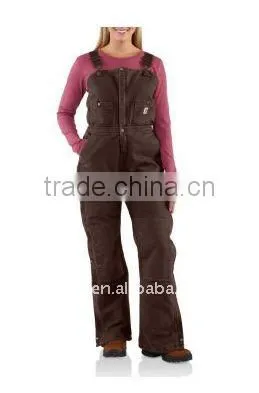 Women Work Uniforms / Sandstone Duck Bid & Braces Overall