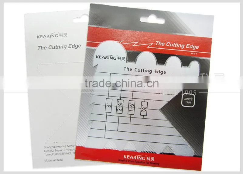 Kearing 1.5mm thick metal tailor garment cutting edge for tailor and designer #KCE-1